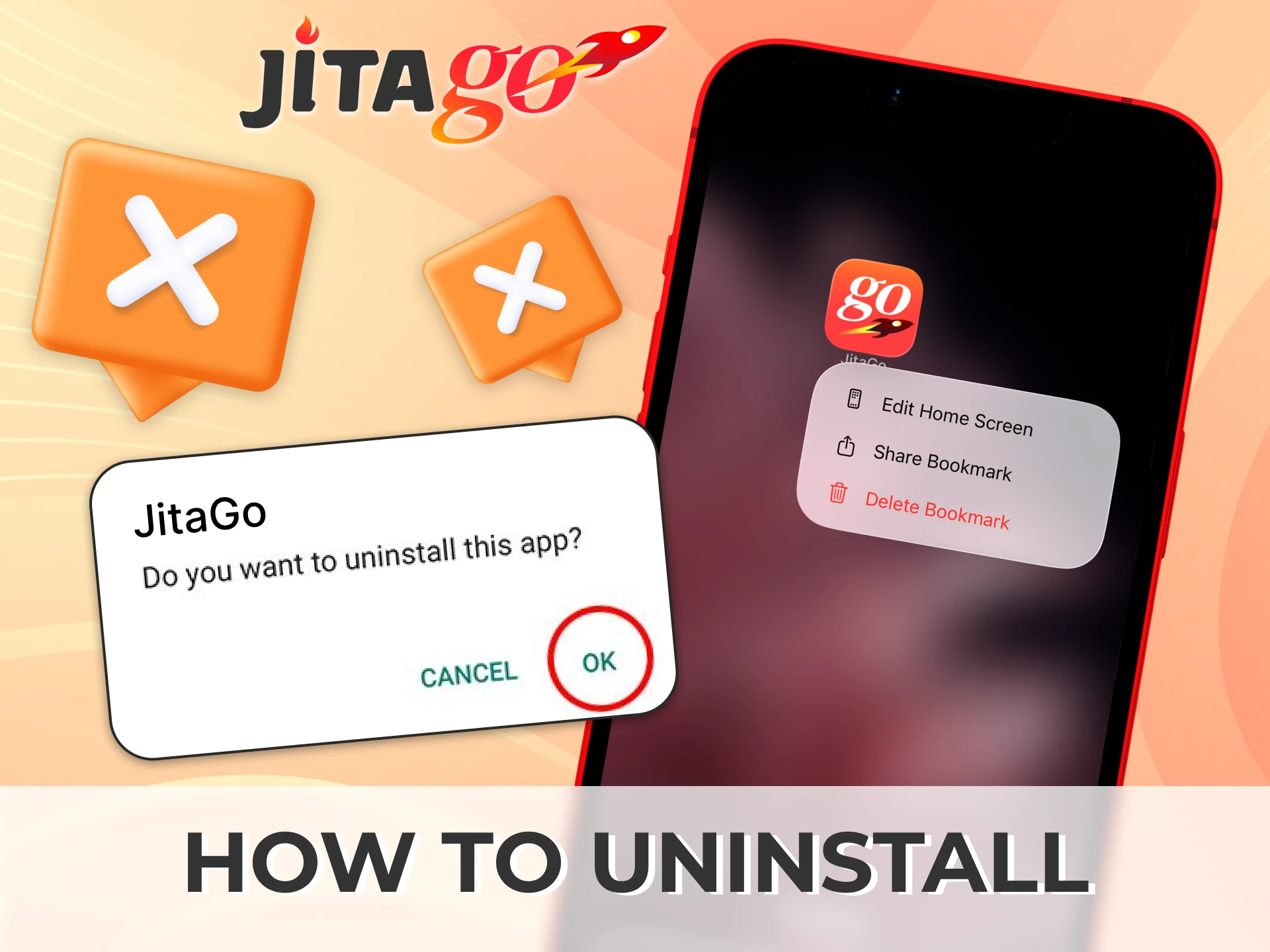 Uninstall the Jitago app easily while keeping your account safe for future use.