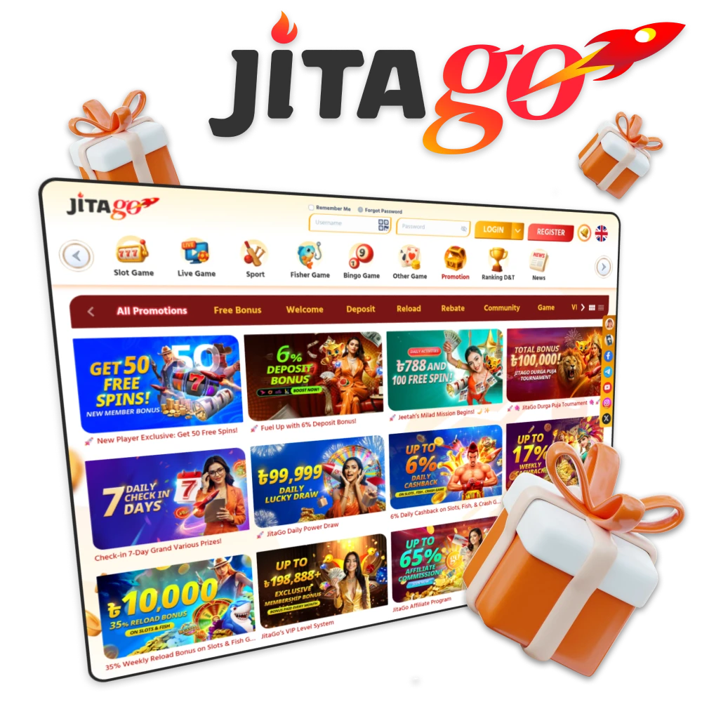 Enjoy cashback, reloads, and seasonal campaigns at Jitago Bangladesh casino.
