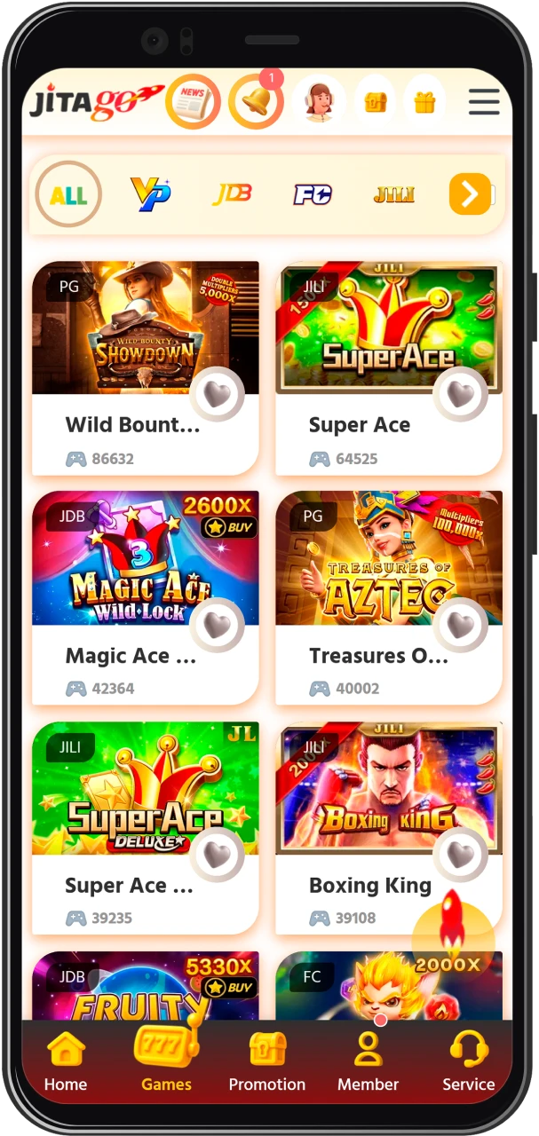 Funds are credited instantly to your Jitago balance, ready for play and bonuses.