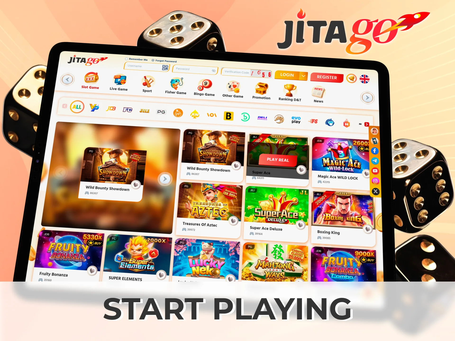Access all games immediately after deposit and enjoy betting at Jitago.
