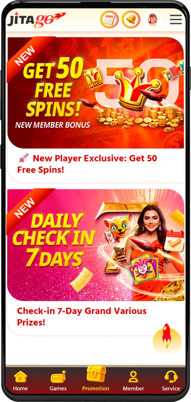 Claim your Jitago welcome bonus, choose a game, and start playing instantly.