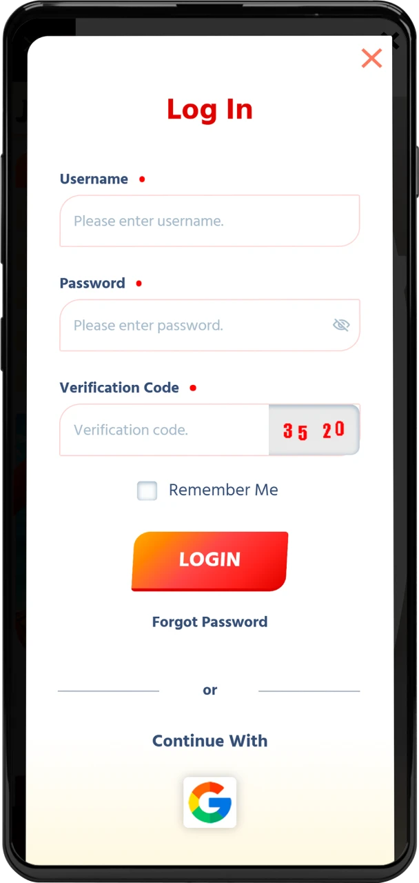 Access your Jitago wallet by signing in with your username and password.