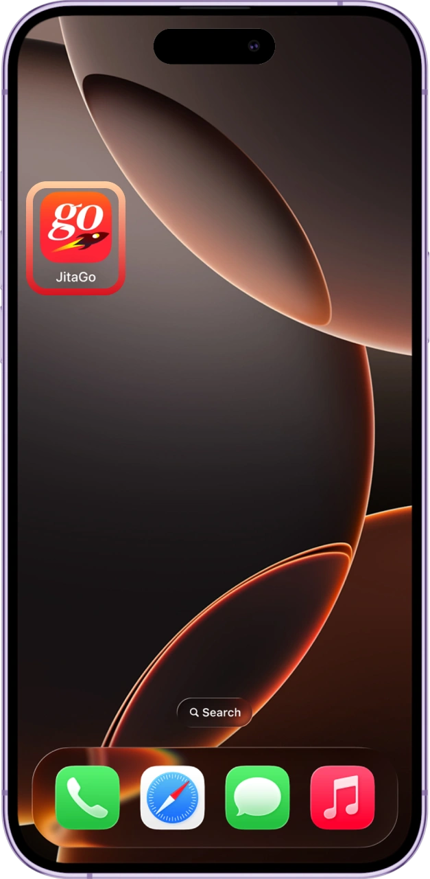 Open the Jitago icon on your iPhone and begin betting or playing casino games.